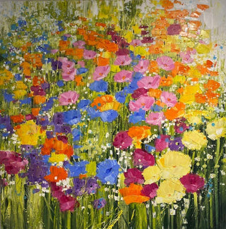 "Wild Flower Meadow Painting" available at Artifex 