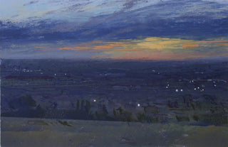 "Sunset over Saintbury Painting" available at Artifex