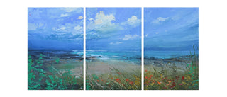 "Low Tide 2 - triptych Painting" available at Artifex 