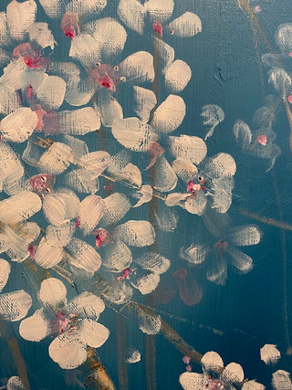 "Blue Blossom Framed Painting" available at Artifex