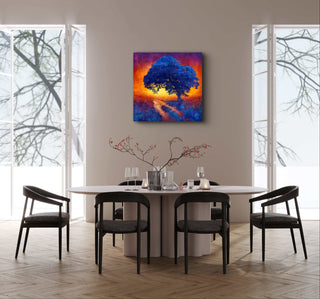 Dibond print on brushed aluminium art work