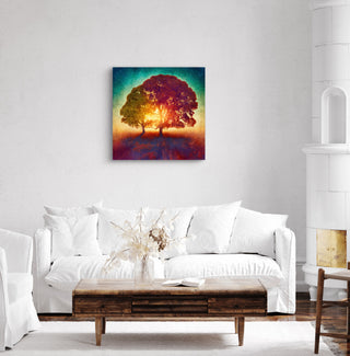 Dibond print on brushed aluminium art work