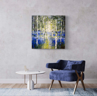 "Bluebells & Birch" available at Artifex