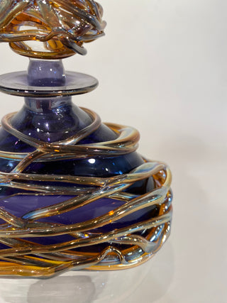 Golden Purple Trailing Perfume Bottle