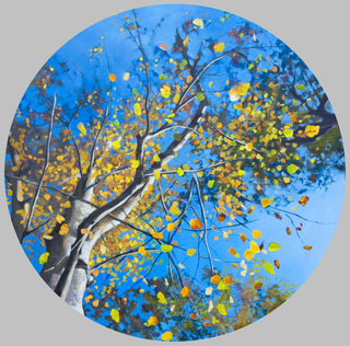 "Autumn all around a silver birch" available at Artifex 