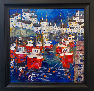 "Late Evening Harbourside painting" available at Artifex