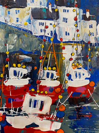 "Late Evening Harbourside painting" available at Artifex