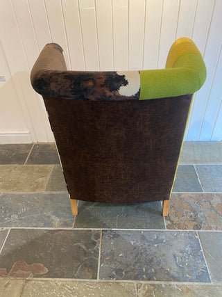 ""Green Cowhide" Easy Chair" available at Artifex
