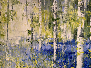 "Bluebells & Birch" available at Artifex