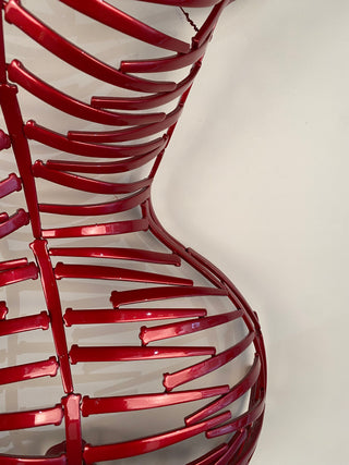 ""Nailed It" Red Ferrari Torso Back, Wall Hanging" available at Artifex