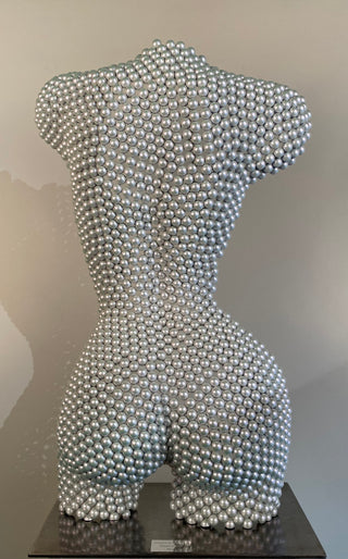 ""Ball Bearing" Female Torso Pearl White" available at Artifex