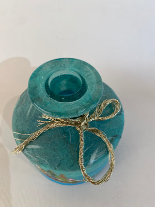 "Glass Potion Bottle with Silk Paper & Foil Fish Decoration" available at Artifex