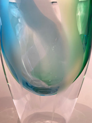 "Coloured Streams Vase" available at Artifex 