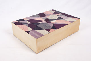 "Lilac Cubist Jewellery Box" available at Artifex