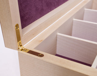 "Lilac Cubist Jewellery Box" available at Artifex