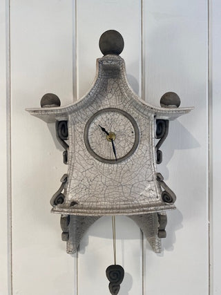 "Raku Wall Clock" available at Artifex 