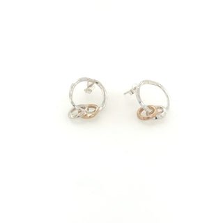 "Sterling Silver Circles stud Earrings" available at Artifex 