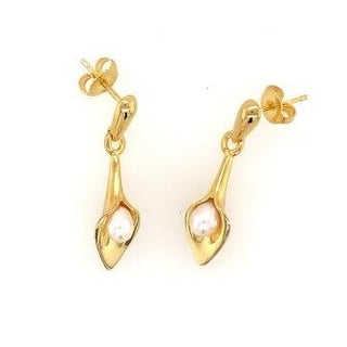 "Lily drop earrings" available at Artifex 