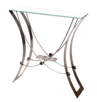 "Jacobean Console Table with Glass Top" available at Artifex 