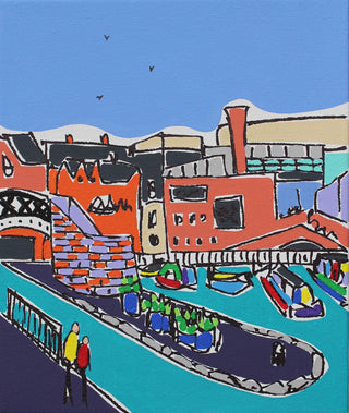 "Gas Street Basin Morning Painting" available at Artifex 
