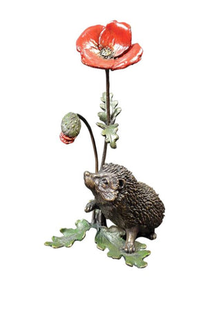 "Hedgehog with Poppy" available at Artifex 