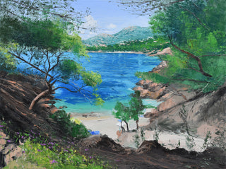 "Pines, Plage du Layet Painting" available at Artifex 