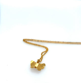 "Gold Plated Butterfly Necklace" available at Artifex 