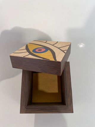 "Miro Flag Fumed Oak Box" available at Artifex 