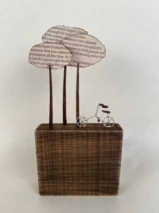 "Bicycle & Trees Sculpture" available at Artifex 