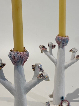 "A pair of thorn Candlestick holders" available at Artifex 
