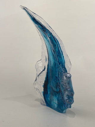 "Frozen Wave Glass Sculpture" available at Artifex 