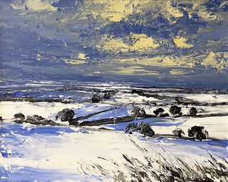 "Looking Out Over a Winter Landscape Painting" available at Artifex 