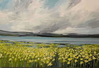 "Daffodils at the Lake Painting" available at Artifex 