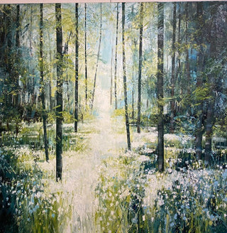 "Snowdrop Wood Painting" available at Artifex 
