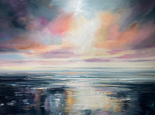 "Sunrise Seascape Pastel Painting" available at Artifex 