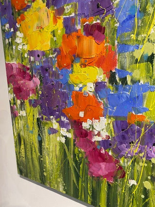 "Wild Flower Meadow Painting" available at Artifex 