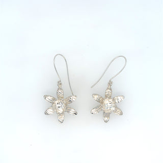 "Large Flower Cup Drop Earrings" available at Artifex 