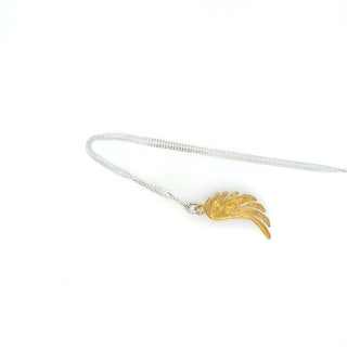 "Gold Plate Angel Wing Necklace" available at Artifex 