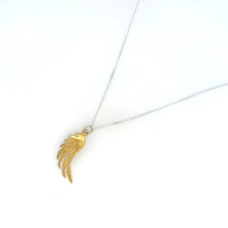 "Gold Plate Angel Wing Necklace" available at Artifex 