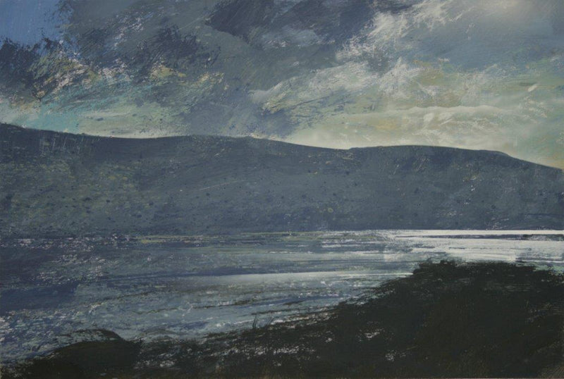"Winter sunlight on the Mawddach Estuary Painting" available at Artifex 