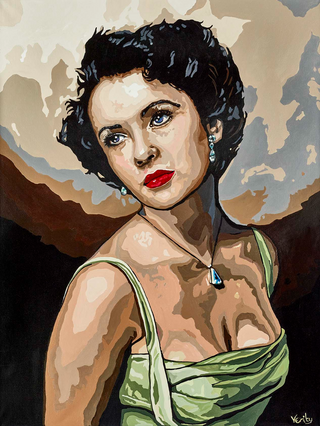 "Liz Taylor Painting" available at Artifex 