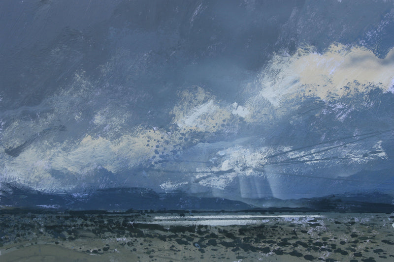 "Sunrays on the lower reaches of the Dysynni Painting" available at Artifex 
