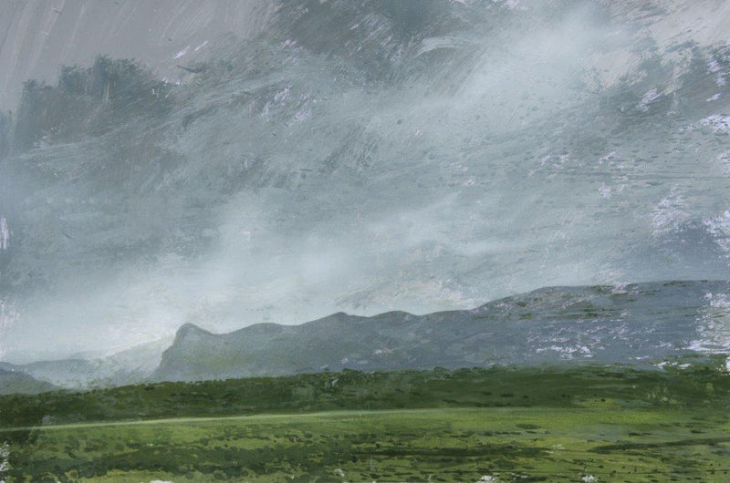 "View of Bird Rock from the A493 near Bryncrug Painting" available at Artifex 