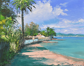 "Plage de Canebiers,Bay of St.Tropez Painting" available at Artifex 