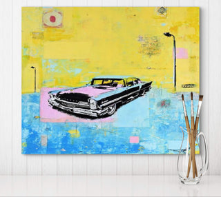 "1957 Lincoln in Pembrokeshire Painting" available at Artifex 