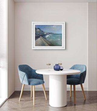 "The Sea at Arromanches, Normandy painting" available at Artifex 