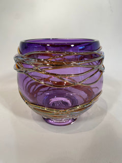 Purple Silver Trailing Bowl