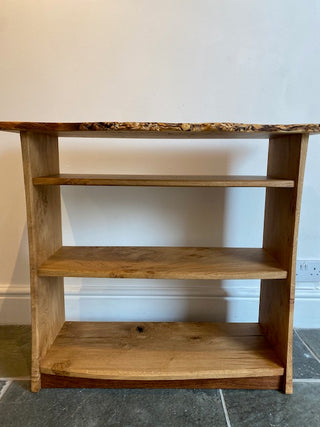 "Burr Oak & Oak Bookcase" available at Artifex 