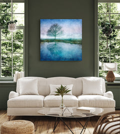 Dibond print on brushed aluminium art work
