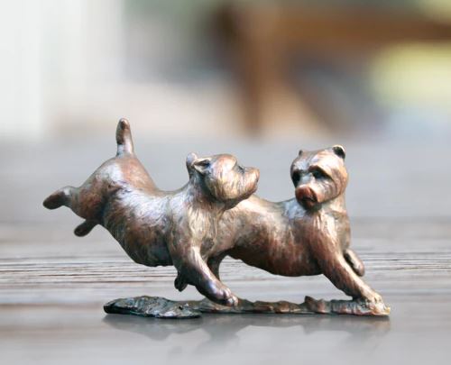"Westie Pair Playing" available at Artifex 
